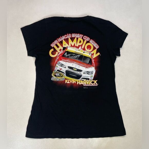 Chase Authentics NASCAR 2014 Champion Kevin Harvick T-shirt Women Medium Black - Picture 1 of 6